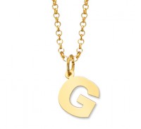 Letra G + Cadena Gold