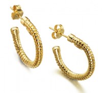 Tubogas Gold Earring