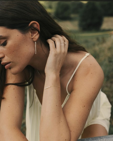 Reinheitsring aus Gold, Diamant und Perle | LECARRE