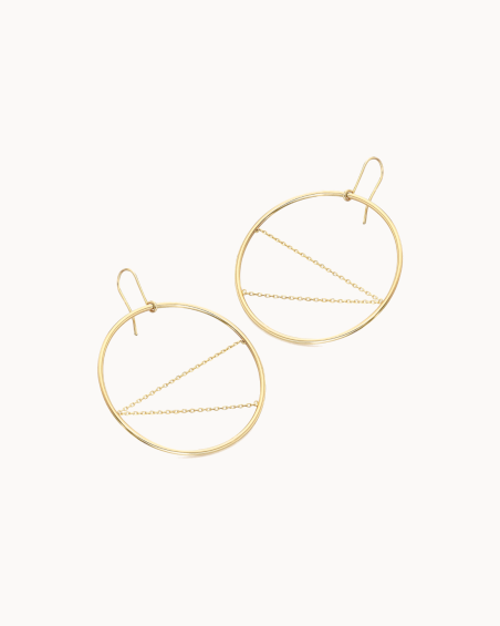XL gouden oorringen | LECARRE