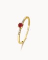 Colorize gouden robijn diamanten ring | LECARRE