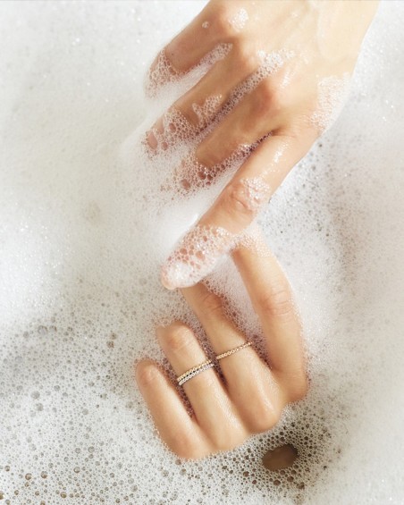 Inel Bubbles alb de 18k | LECARRE