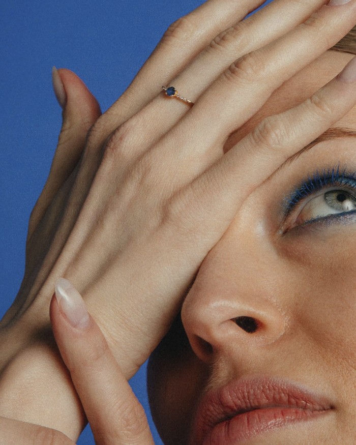 Colorize gouden saffier diamanten ring | LECARRE