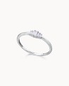 White Gold Degrade Baguette Diamonds Ring | LECARRE
