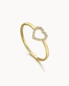 Gouden hartring met diamanten | LECARRE