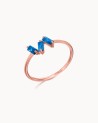 Rose Gold Ring With London Topaz | LECARRE