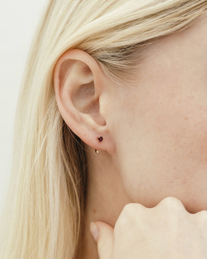 Cercei cu aur și rubine | LECARRE