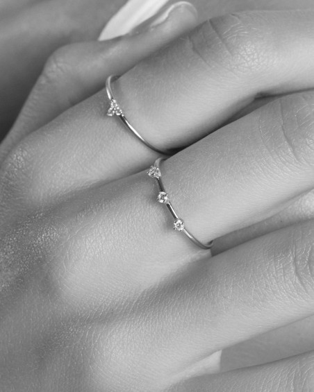 Trinity Ring Roségoud Bruine Diamanten | LECARRE