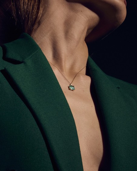 Colier și pandantiv Green Love | LECARRE