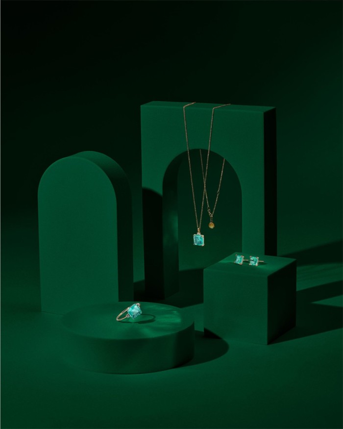 Halskette und Anhänger Green Love | LECARRE