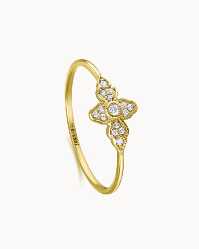 Mamounia Mini Guld Diamantring | LECARRE