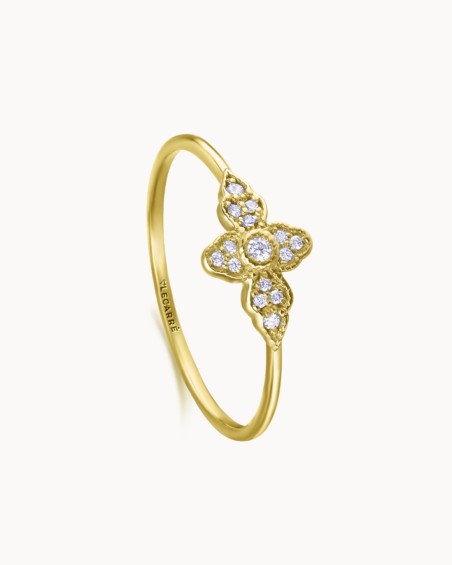 Mamounia Mini Guld Diamantring | LECARRE