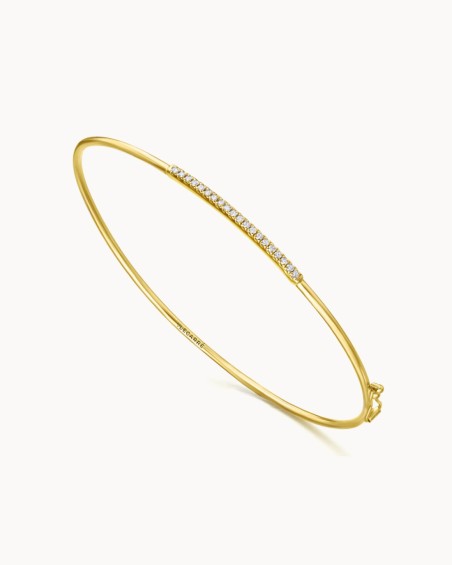 Bracciale rigido Riviere con diamanti | LECARRE