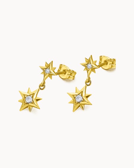 Polarstern-Ohrringe aus Gold und Diamanten | LECARRE