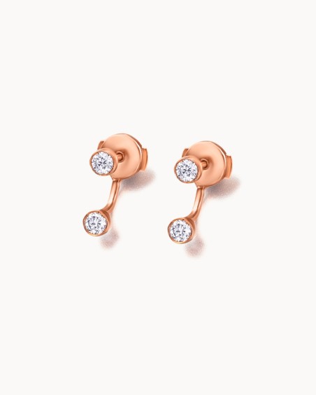 Roségouden oormanchet met diamanten | LECARRE
