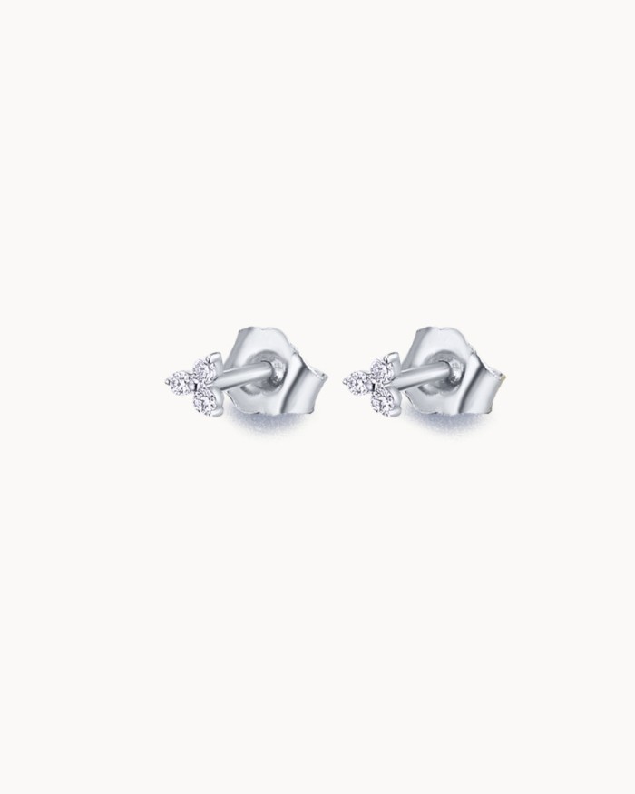 Trinity Ohrringe Weißgold Diamanten | LECARRE