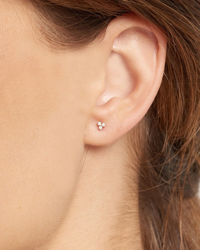 Trinity Ohrringe Weißgold Diamanten | LECARRE