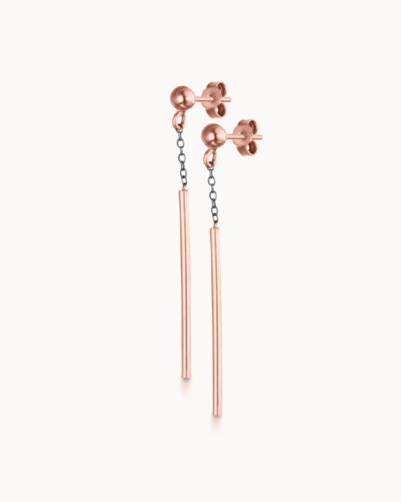 Ohrringe in Roségold und Schwarz | LECARRE