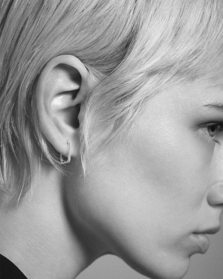 Boucles d'oreilles OA. Brill. 0,088 ct. | LECARRE