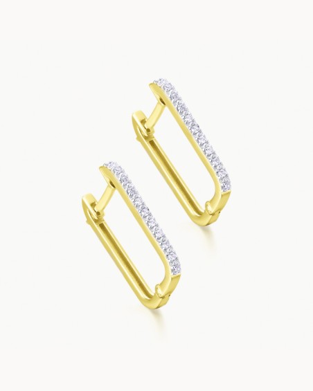 Boucles d'oreilles OA. Brill. 0,088 ct. | LECARRE