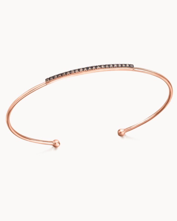 Roségouden armband met bruine diamanten | LECARRE
