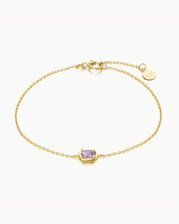 Ovalt ametist OA-armband 5x3 | LECARRE