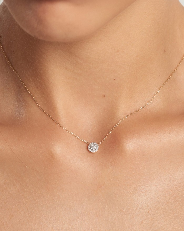 18k guldrosett med diamanter | LECARRE