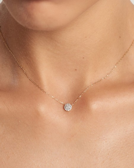 18k guldrosett med diamanter | LECARRE
