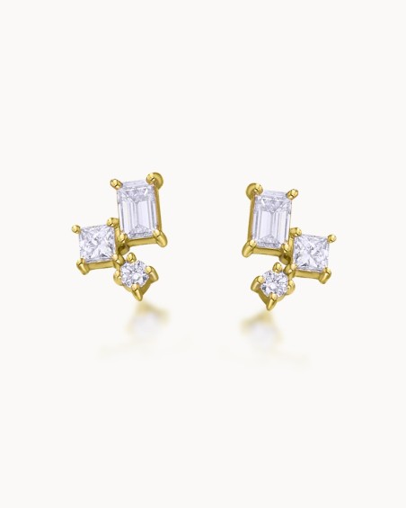 Formörhängen Guld & Diamanter | LECARRÉ