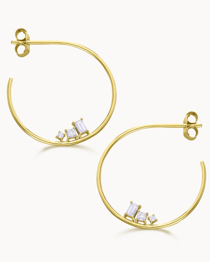 Kolczyki Shapes Gold & Diamonds | LECARRÉ