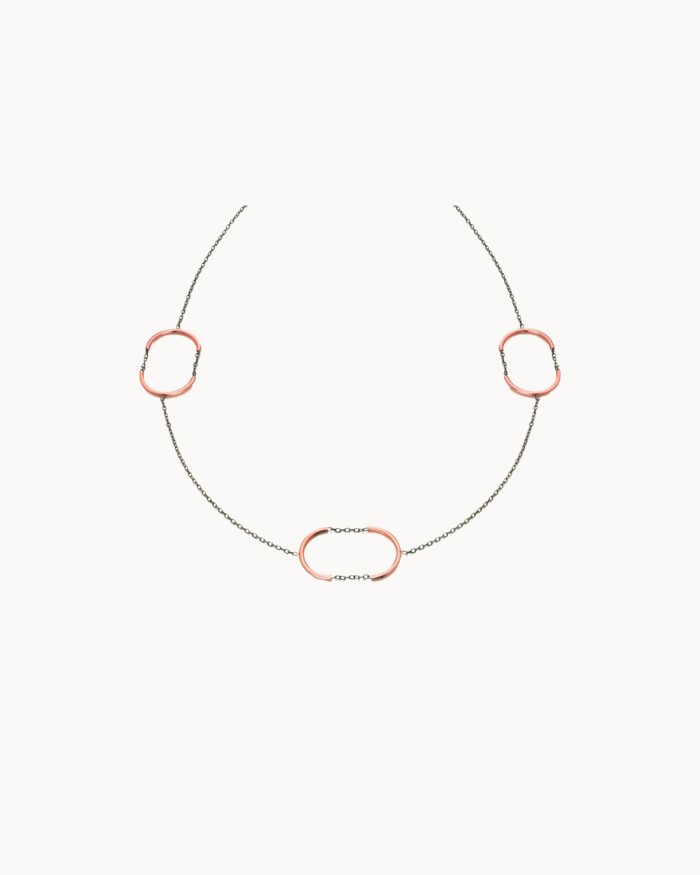 Halskette mit Kette und Halbkreis | LECARRE