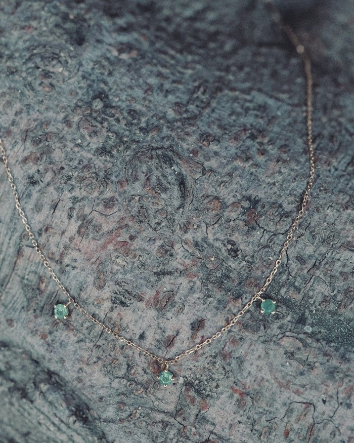 Tillbaka till Eden Guld & Smaragd Halsband | LECARRÉ