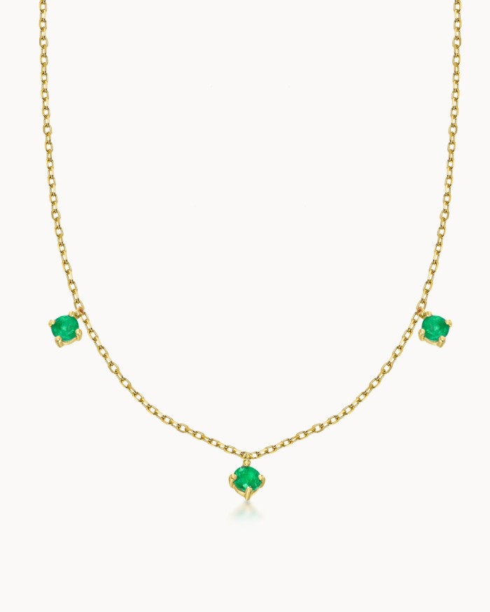 Tillbaka till Eden Guld & Smaragd Halsband | LECARRÉ