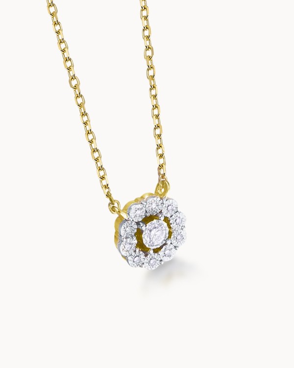 Corrente bicolor em ouro e diamantes com desire | LECARRE 2