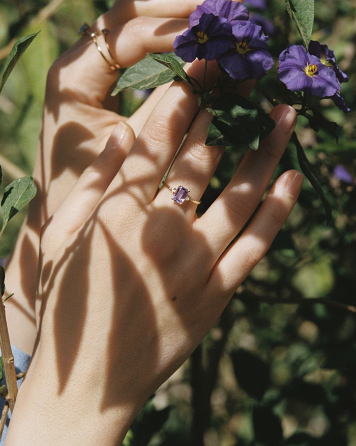 Majorelle Ametist Diamantring | LECARRE