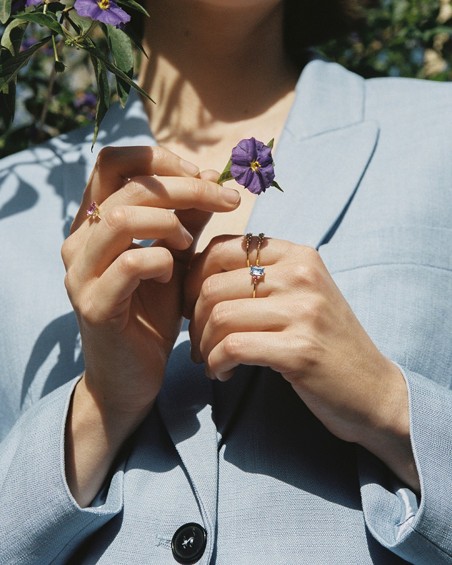Majorelle Ametist Diamantring | LECARRE