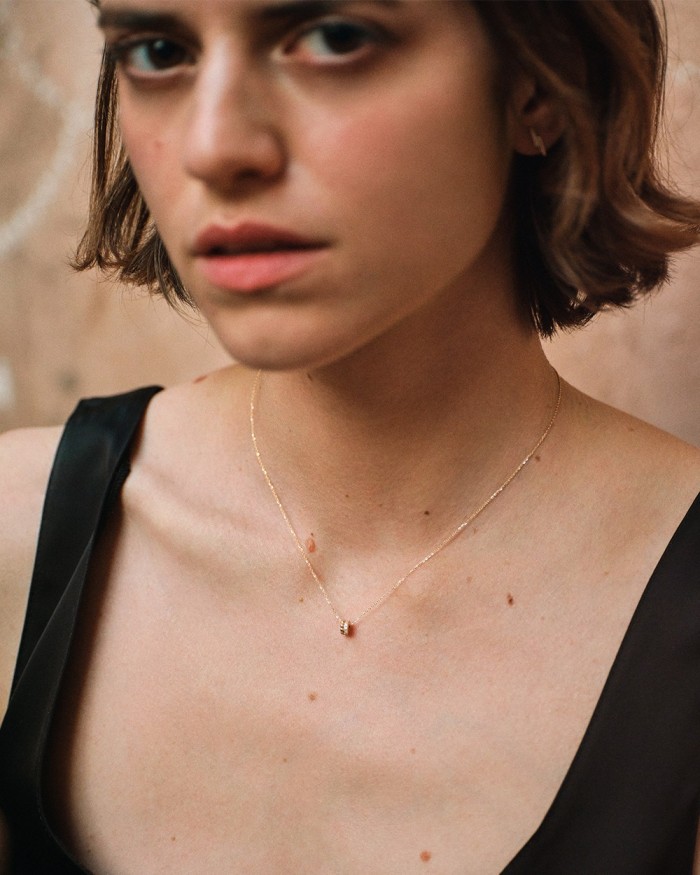 Mini Bubbles Gouden Diamanten Ketting | LECARRE