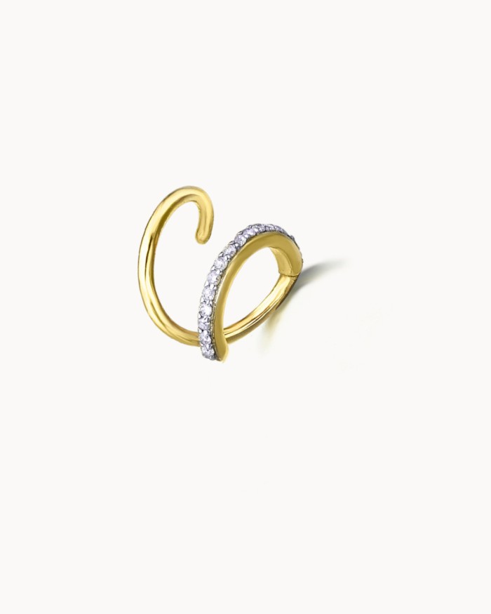 Spiralohrringe aus Gold und Diamanten | LECARRE