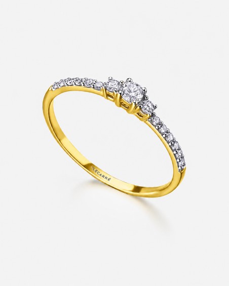 Anel Funtastic em ouro 18K com diamantes | LECARRE