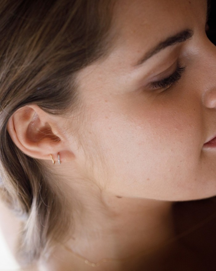 Spiralohrringe aus Gold und Diamanten | LECARRE