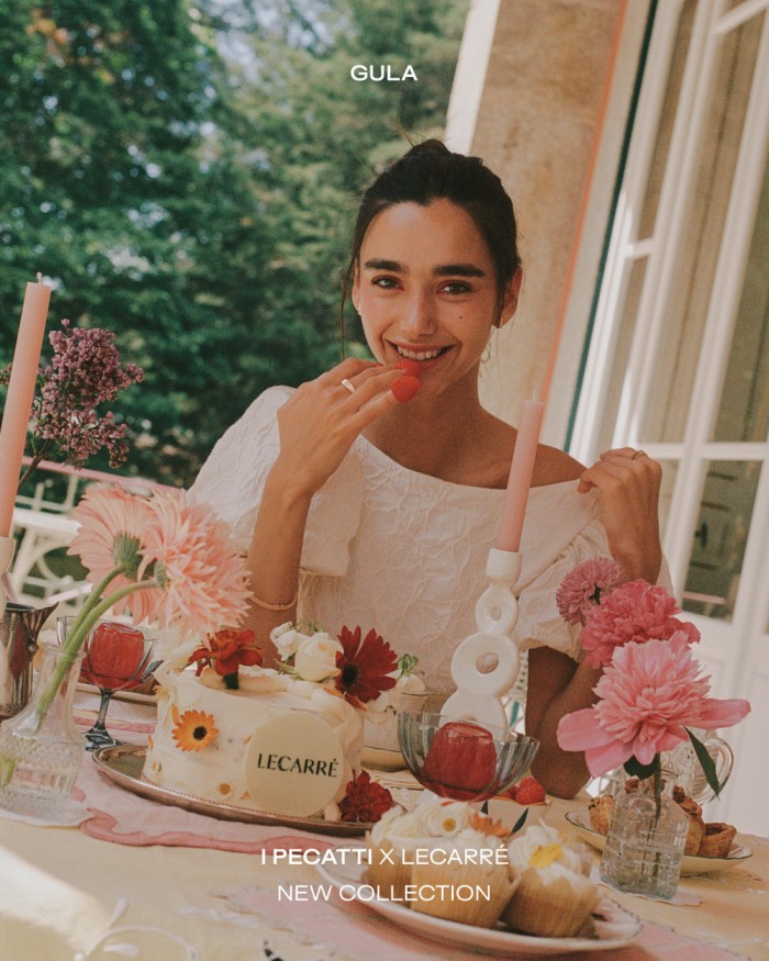Δαχτυλίδι Gluttony gallonado grande χρυσό 18K λευκό τοπάζι | LECARRE