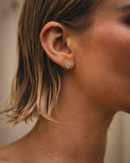 Brincos de desire em dois tons de ouro e diamantes | LECARRE