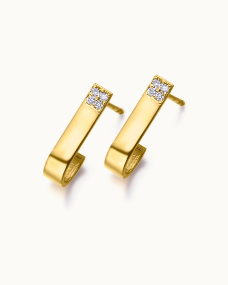 Earrings Greed 18K gold diamonds | LECARRE