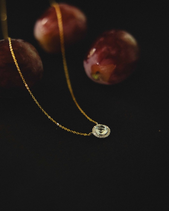 Corrente bicolor em ouro e diamantes com desire | LECARRE