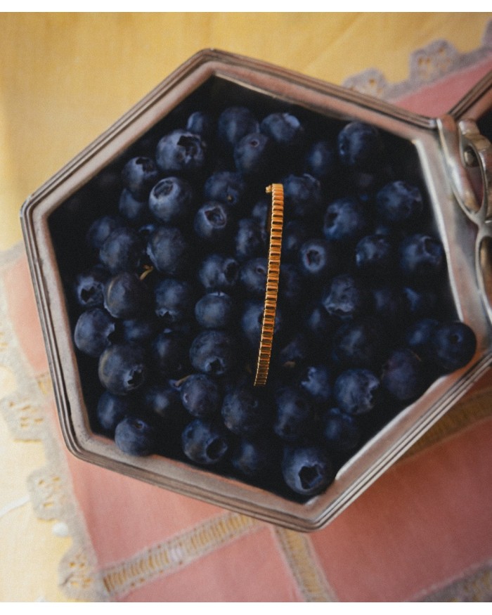 Bracelet Gluttony rígida gallonada 18K gold | LECARRE