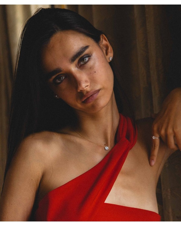 Pierścionek Vanity bicolor złoto 18K białym topazem diamentami | LECARRÉ 2