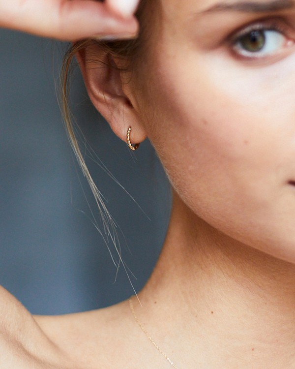 18k Gold Bubbles Hoop Earrings | LECARRE 2