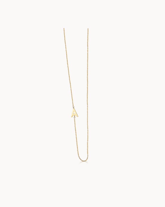 18-karätige Goldkette + Initialen | LECARRE