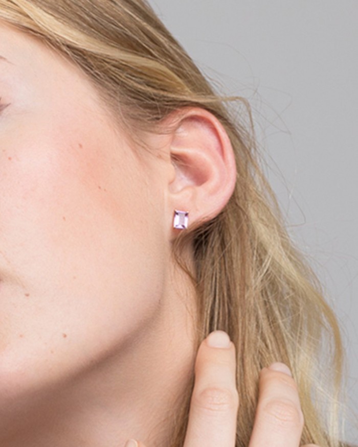 Pendientes Con Amatista | LECARRE