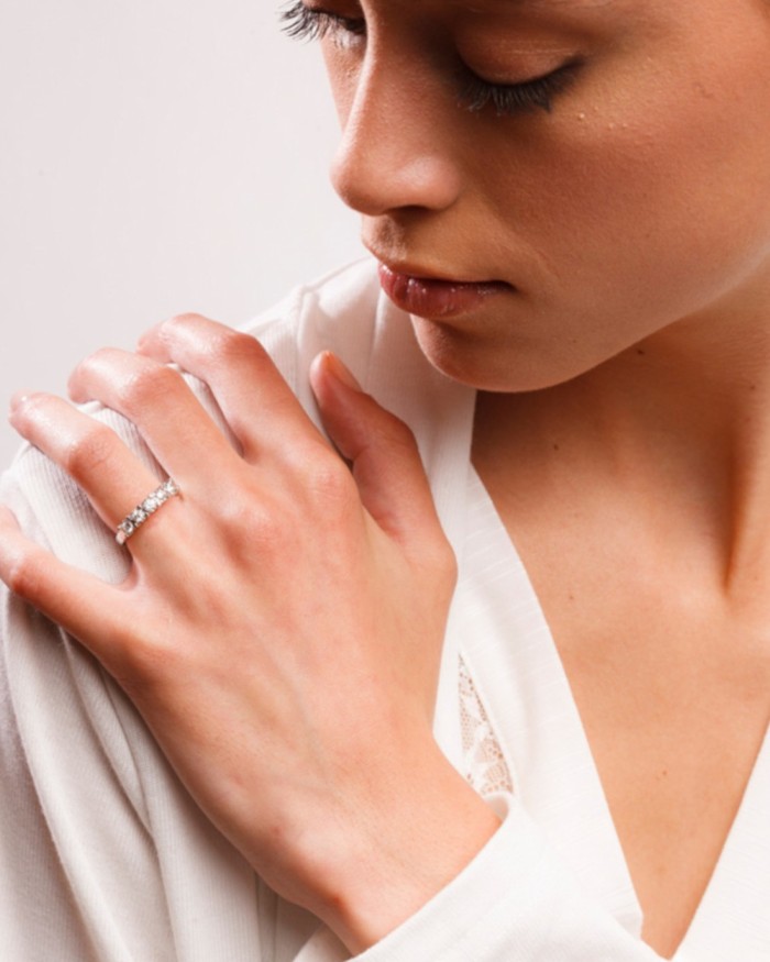 Vijfdelige diamanten ring | LECARRE